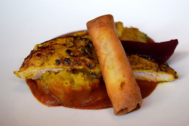 Poussin with Masala Potatoes from the Autumn Tasting Menu at The Ambrette, Canterbury | www.rachelphipps.com @rachelphipps
