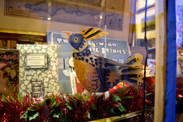Chaucer Bookshop Christmas Window, Canterbury | www.rachelphipps.com @rachelphipps