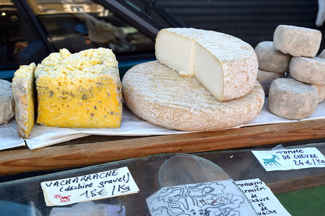 French Cheeses at Combourg Market, Brittany | www.rachelphipps.com @rachelphipps