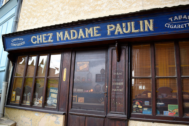 Traditional Shopfronts in Terrasson, Aquitane | www.rachelphipps.com @rachelphipps