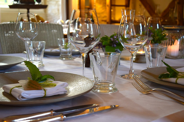 Table Setting at Manoir de Malagorse | www.rachelphipps.com @rachelphipps