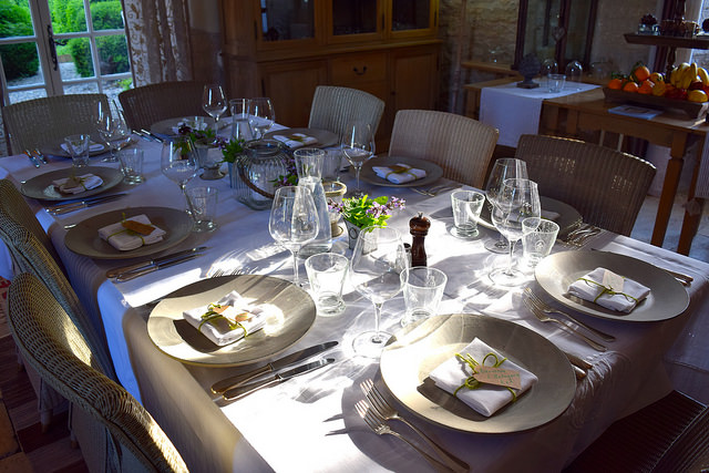 Table for Dinner at Manoir de Malagorse | www.rachelphipps.com @rachelphipps