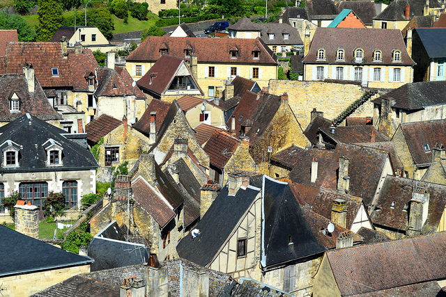 Rooves of Sarlat, Dordogne Valley | www.rachelphipps.com @rachelphipps