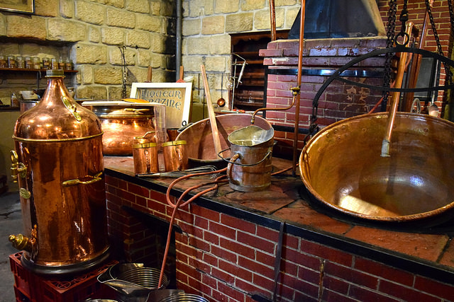 Copper Equipment at the Denoix Distillery, Brive | www.rachelphipps.com @rachelphipps