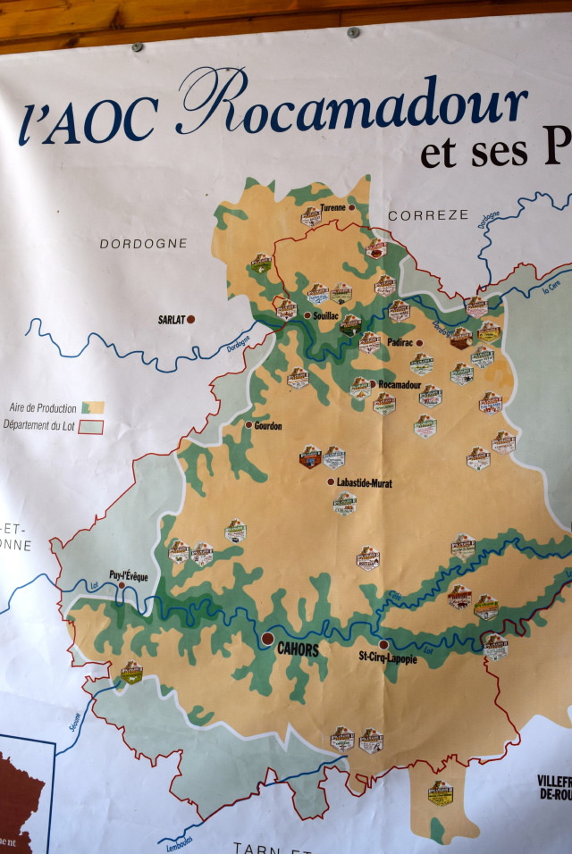 Map of L'AOC Rocomadour | www.rachelphipps.com @rachelphipps