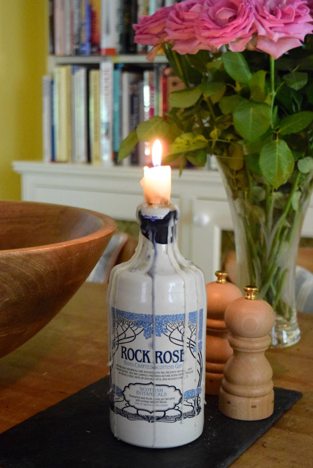Rock and Rose Gin Candlestick | www.rachelphipps.com @rachelphipps