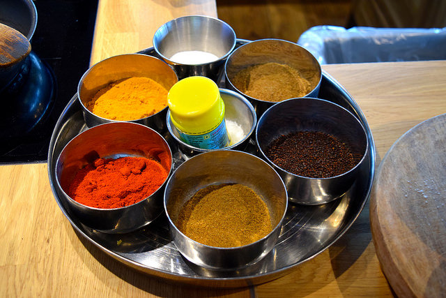 Spices at The Jamie Oliver Cookery School | www.rachelphipps.com @rachelphipps