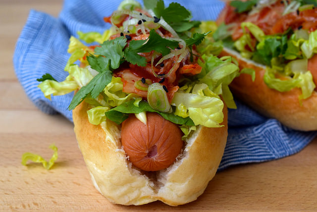 Kogi Inspired Korean Hotdogs for Bonfire Night | www.rachelphipps.com @rachelphipps