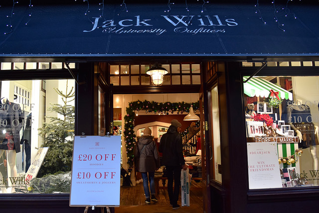Jack Wills Christmas Windows 2016 in Canterbury | www.rachelphipps.com @rachelphipps