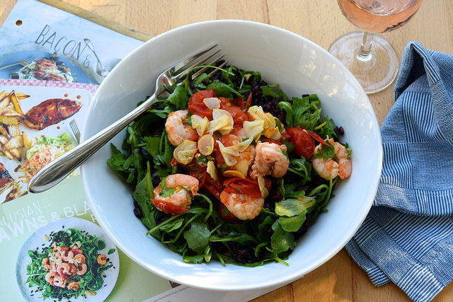 Gousto's Andalusian Black Rice & Prawn Salad | www.rachelphipps.com @rachelphipps