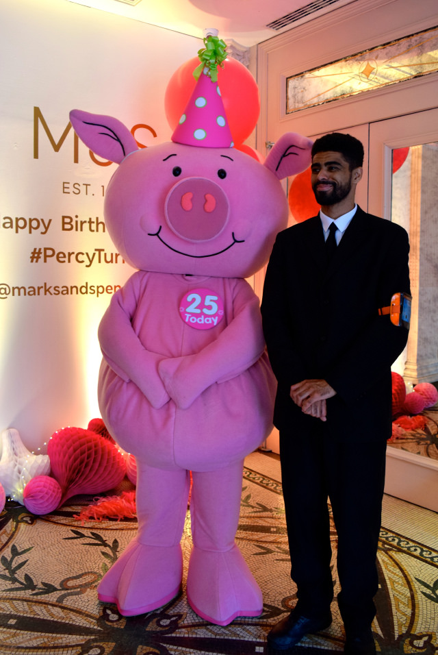 Percy Pig at his 25th Birthday Party | www.rachelphipps.com @rachelphipps