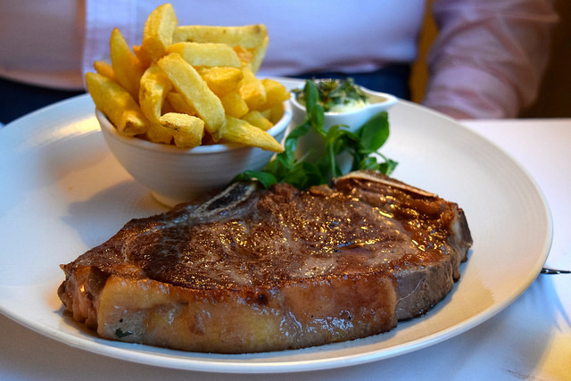 Steak & Chips at The Gun, Docklands