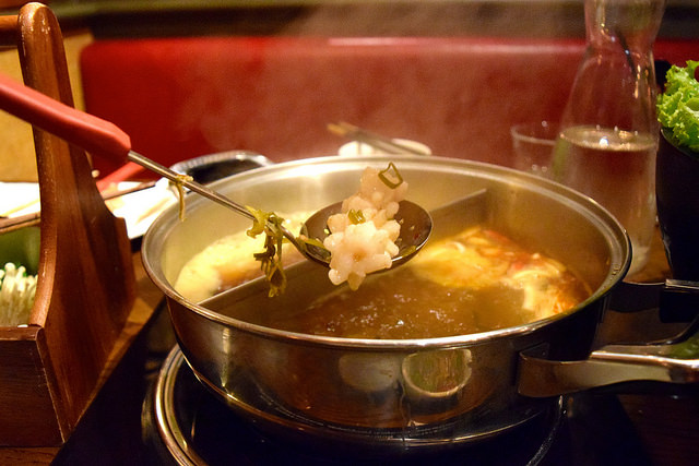 Cooking Squid at Hot Pot, Chinatown | www.rachelphipps.com @rachelphipps