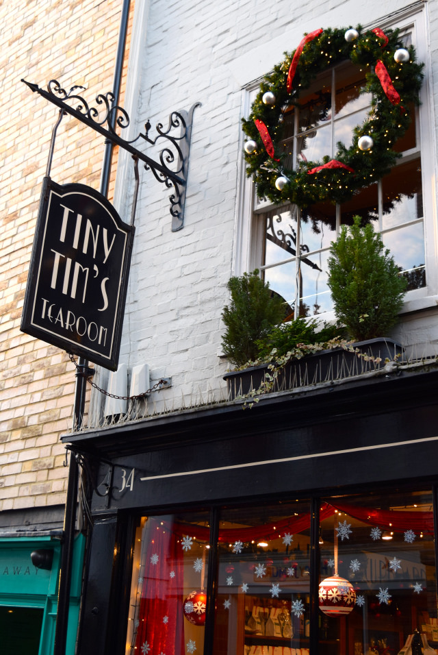 Tiny Tim's Tearoom Christmas Windows, Canterbury #christmas