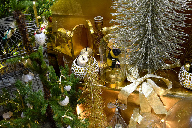 Details of Queen Bee Home's Christmas Windows, Canterbury #christmas