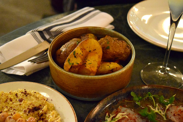 Fried Potatoes with Garlic & Mint at Yosma, Marylebone #mezze #marylebone #london