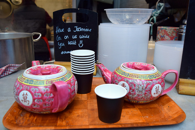 Jasmine Tea from Dumpling Shack at The Kitchen at Old Spitalfields Market #tea #jasminetea #dumplingshack #london
