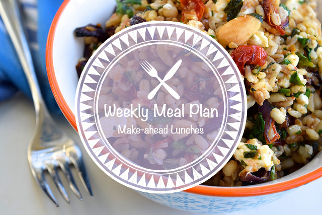 Weekly Meal Plan Make-ahead Lunches