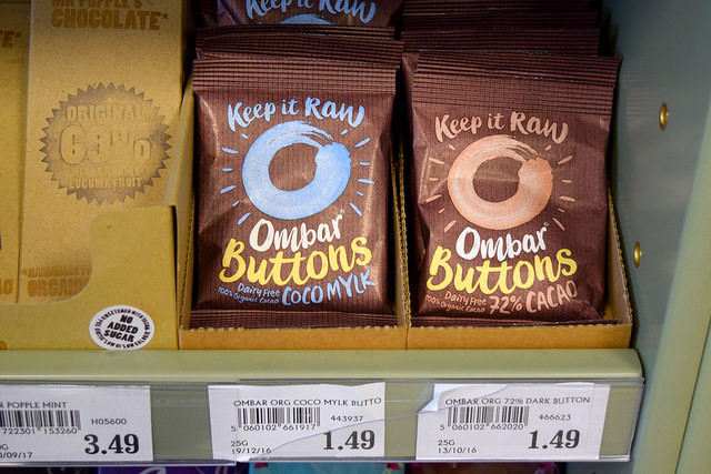Coconut Chocolate Buttons at Canterbury Wholefoods