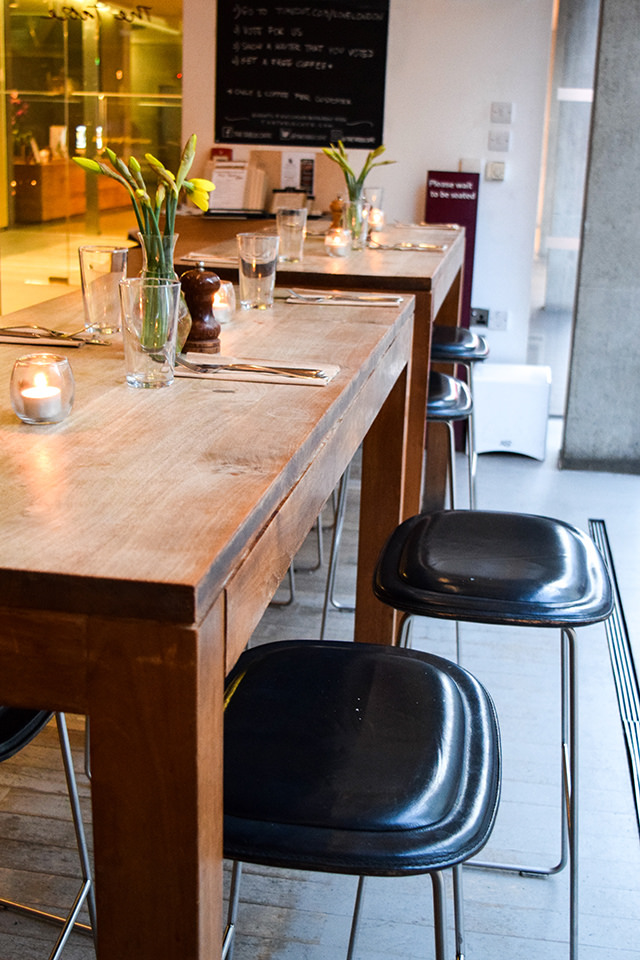 Bar Seating at Table Cafe, Southbank #london