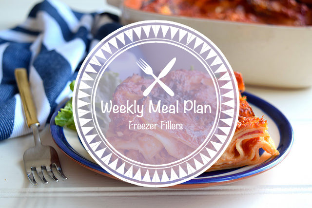 Weekly Meal Plan Freezer Fillers