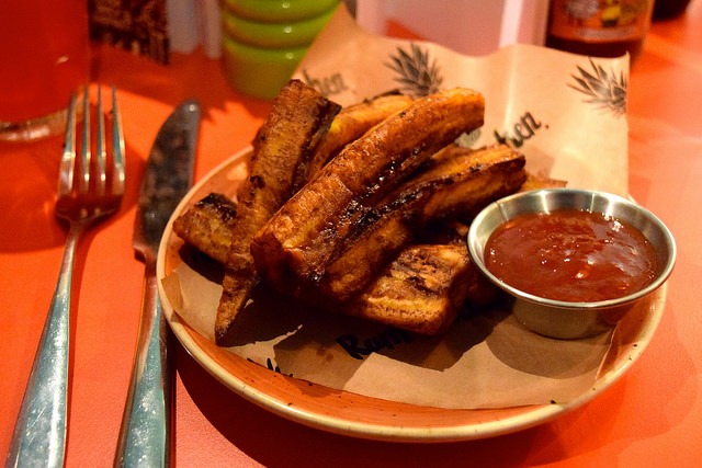 Plantain Fries at at Rum Kitchen, Notting Hill