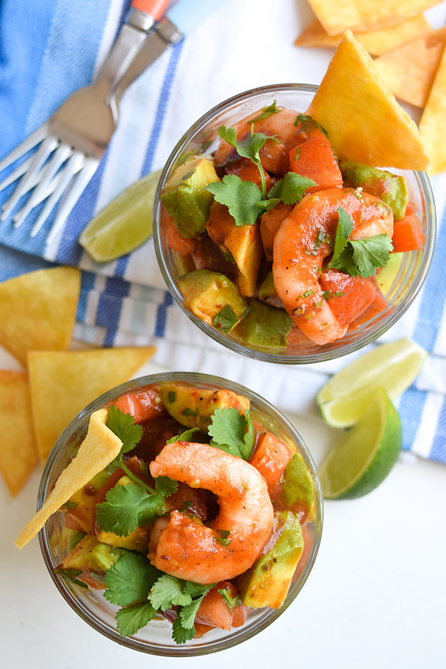 Mexican Prawn Cocktails #prawn #shrimp #prawncocktail #shrimpcocktail #mexican #tomato #avocado #chipolte