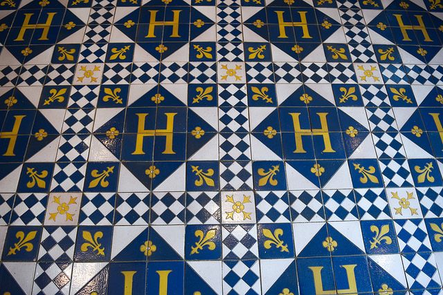King Henri Floor Tiles at Château de Blois #loire #france #chateau #travel