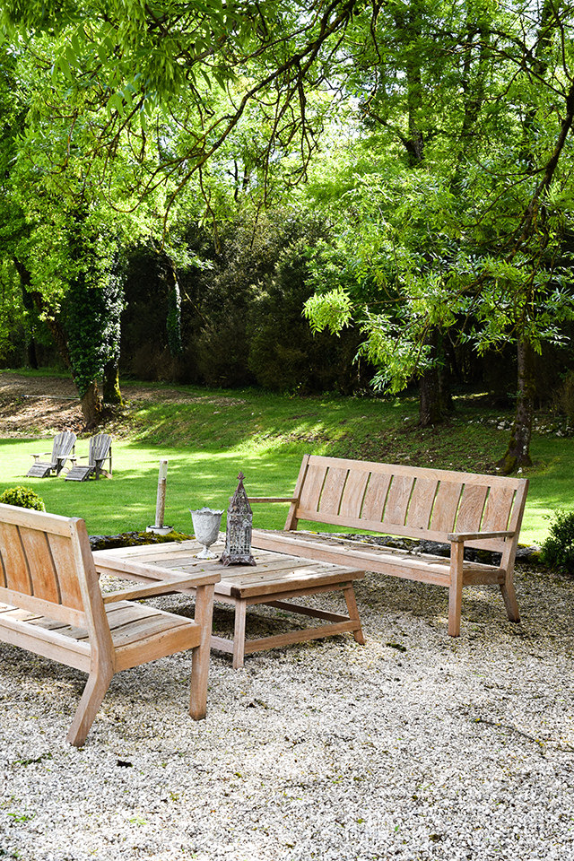 Outdoor Seating at Manoir de Malagorse, France #hotel #travel #france