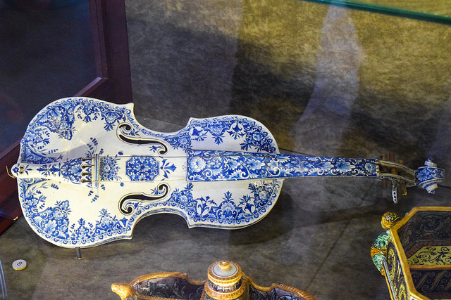 Locally Decorated Violin at Château de Blois #loire #france #chateau #travel