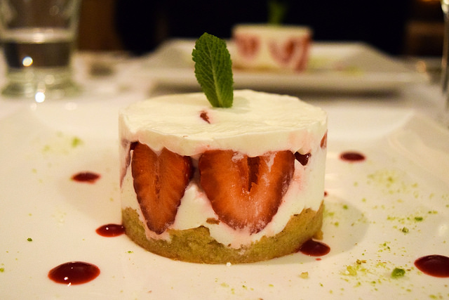 Strawberry Dessert at Manoir de Malagorse, France #strawberry #dessert #hotel #travel #france