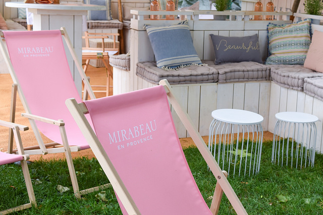 Mirabeau Deck Chairs at Taste of London #tasteoflondon