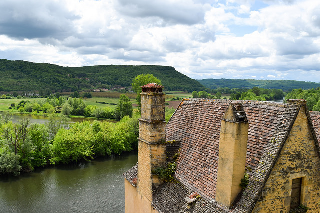 Dordogne River from Chateau de Beynac, Dordogne #dordogne #france #travel #chateau