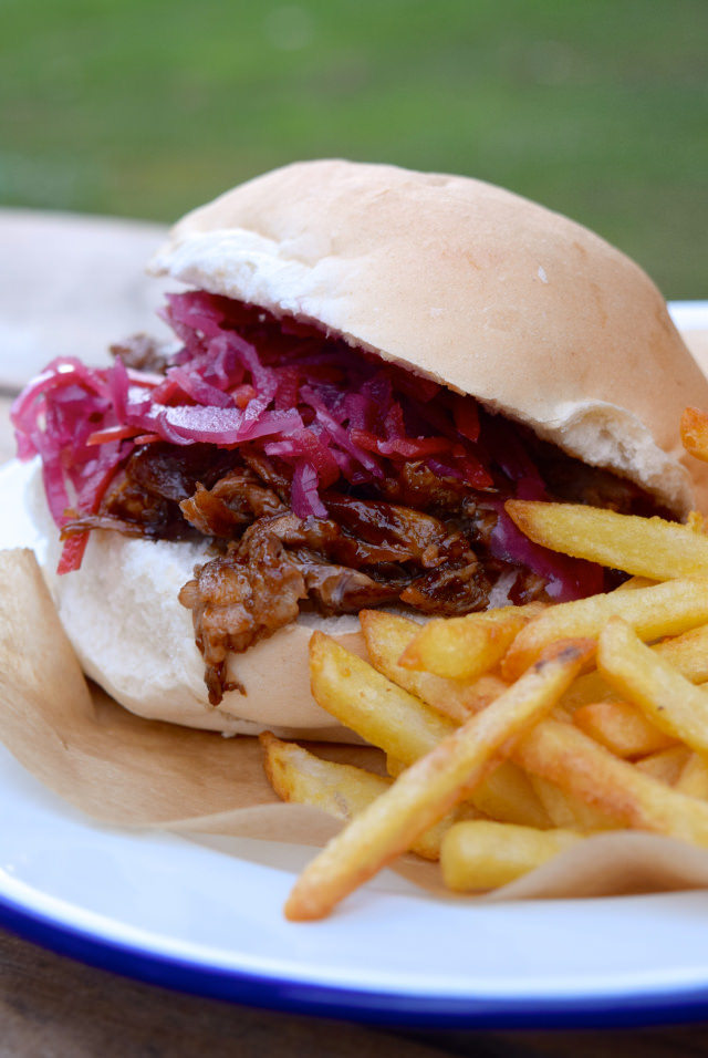 Shredded Barbecue Duck Rolls with Red Slaw #streetfood #duck #barbecue #slaw #dinner #weeknight
