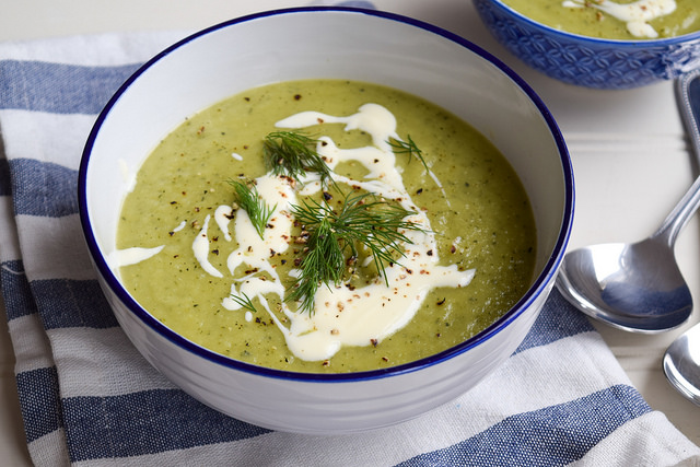 Easy Summertime Courgette Soup #soup #courgette #zucchini