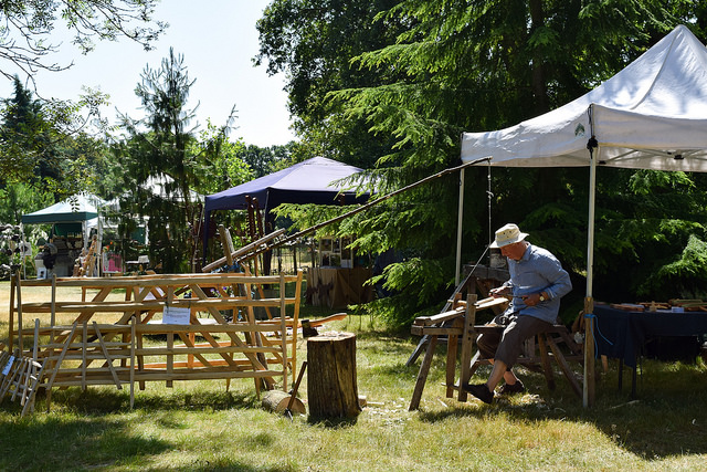 Traditional Fence Making at Wealden Literary Festival 2018