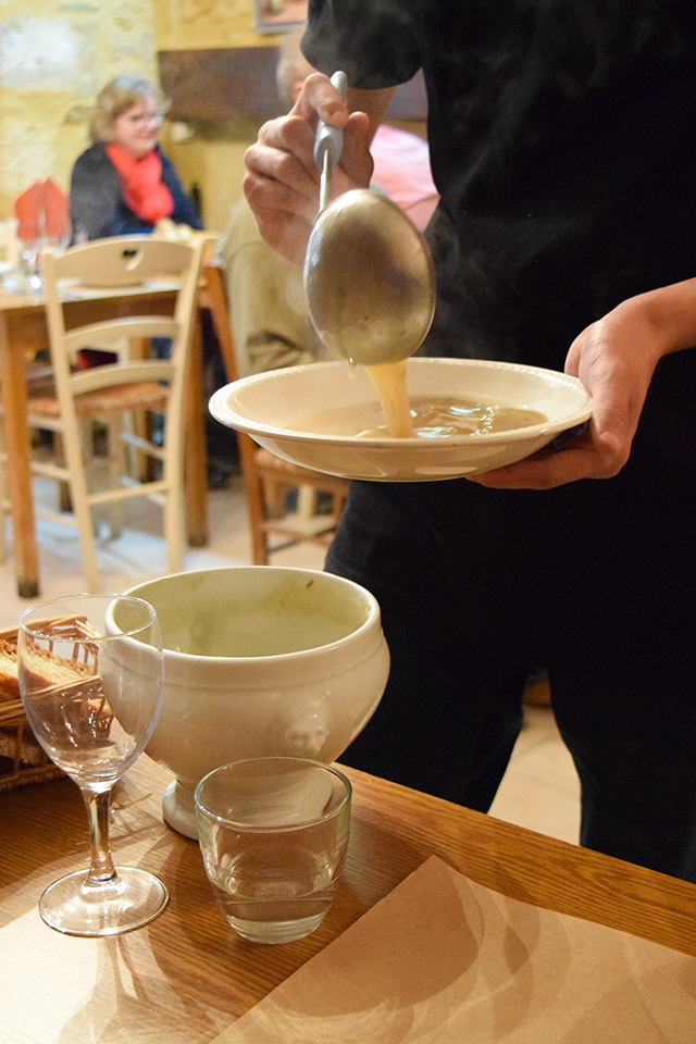 Garlic Soup at La Petite Borie, Sarlat #garlic #soup #sarlat #france #dordogne #perigord
