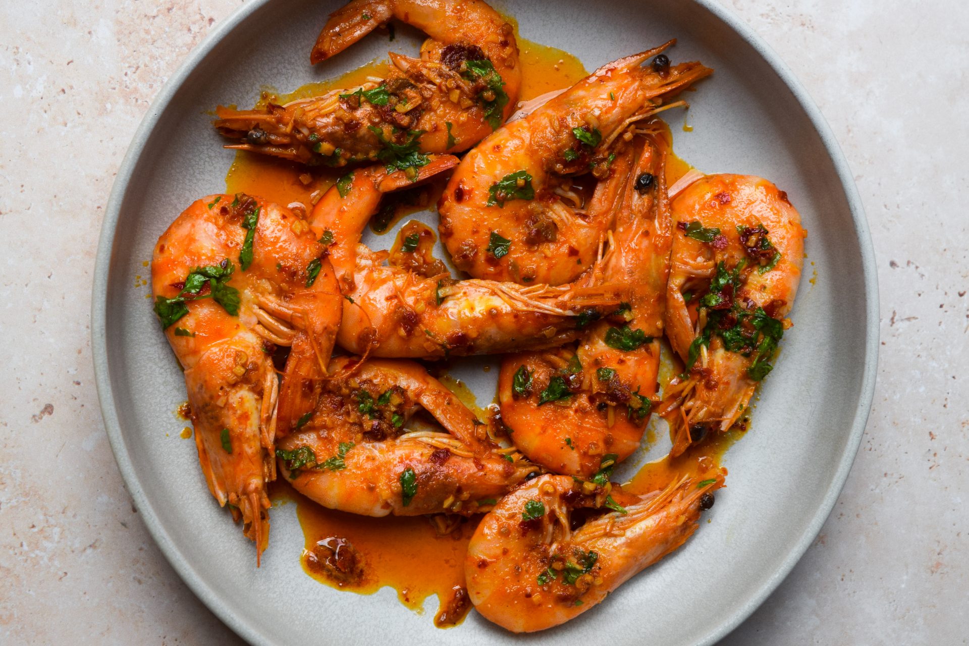 Harissa Garlic Butter Prawns Rachel Phipps