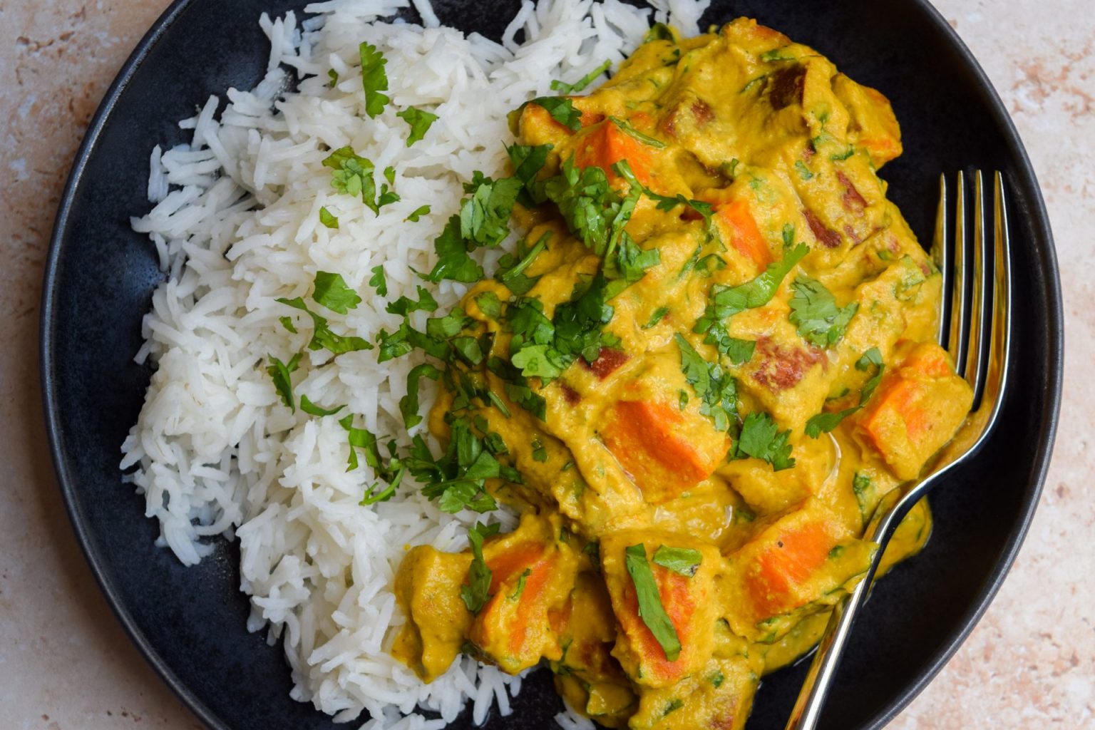Easy Sweet Potato Korma Vegan Rachel Phipps