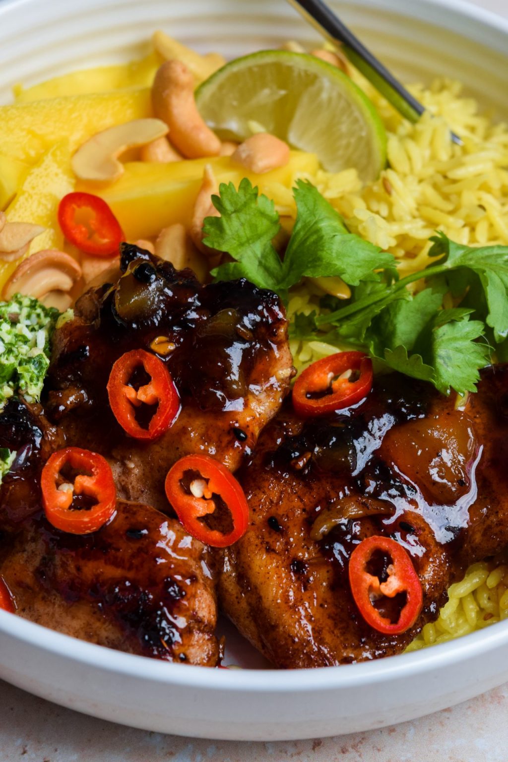 Chutney Rice Mango Chutney Chicken Rice Bowls | Rachel Phipps
