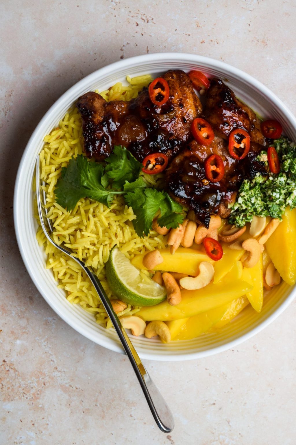 Mango Chutney Chicken Rice Bowls Rachel Phipps