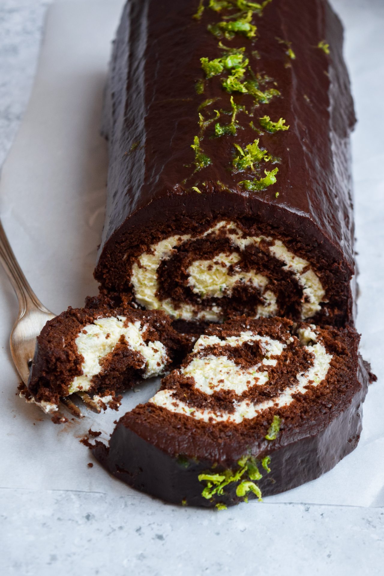 Chocolate & Lime Roll (Glutenfree) Rachel Phipps