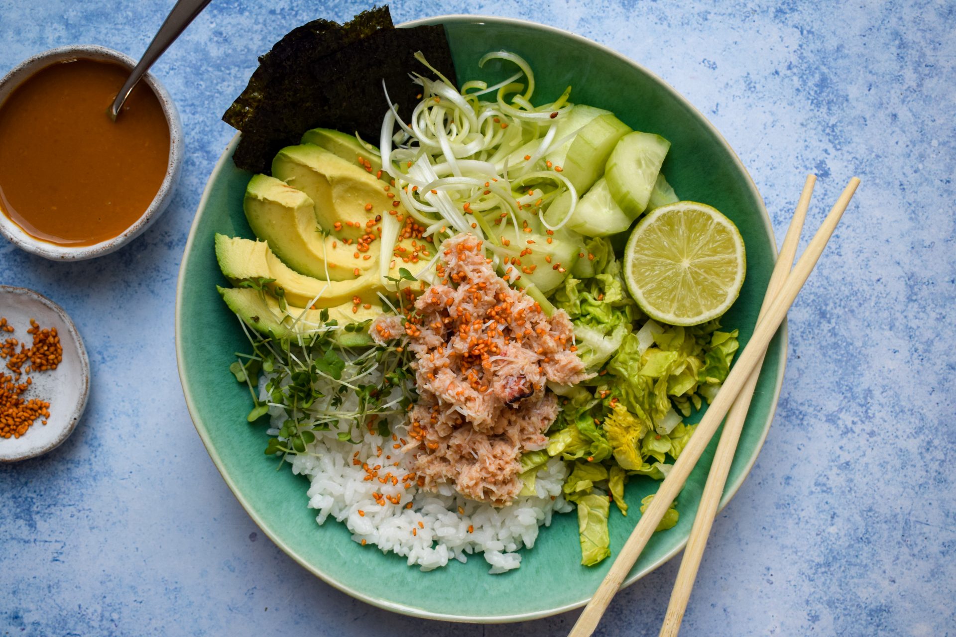California Roll Bowls with Fresh Crab Rachel Phipps