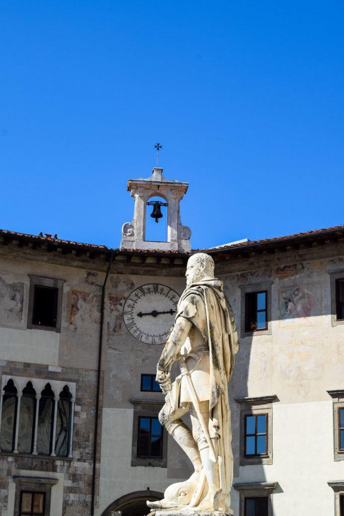 Statue in the town square in Pisa