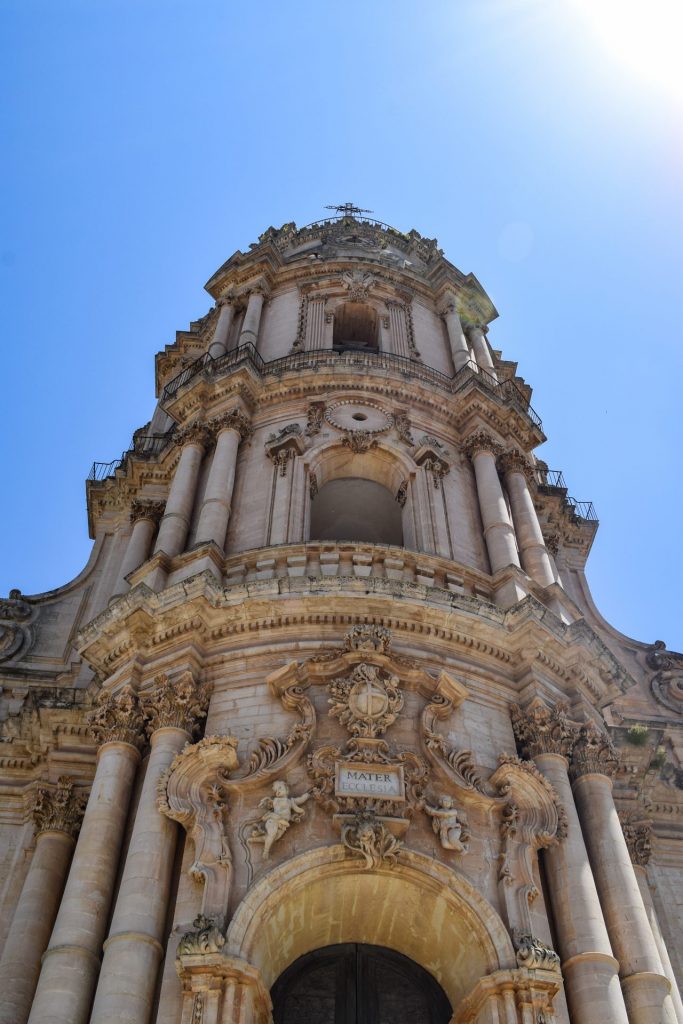 The outside of Duomo di San Giorgio in Modica.