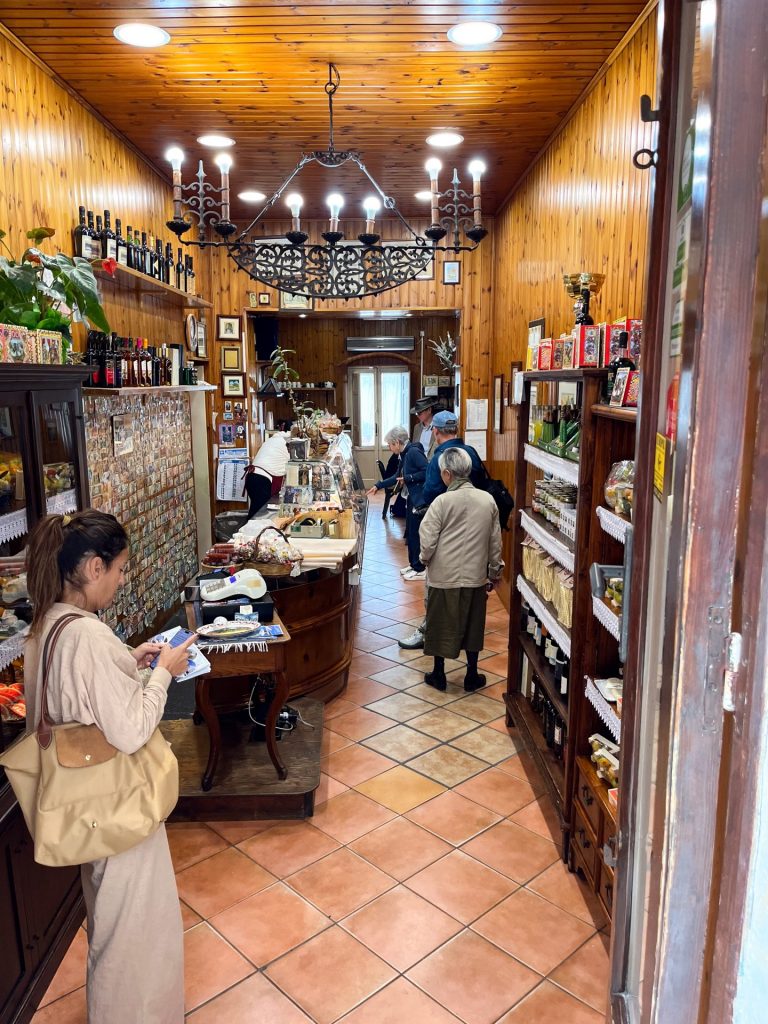 Inside of  Pasticceria Maria Grammatico in Erice