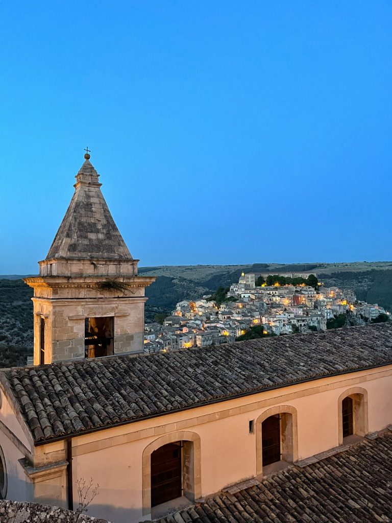 Sundown view of Ragusa Ibla