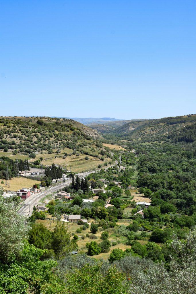 View of the Sicilian countryside.